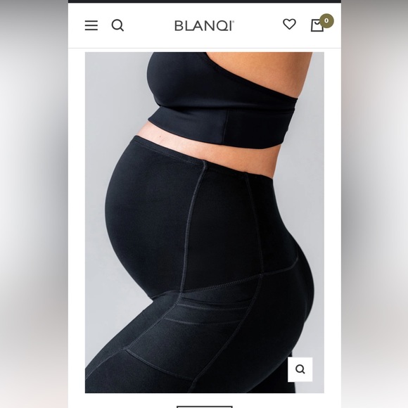 BLANQI Everyday Maternity Pocket Leggings Size Small Black - Picture 4 of 5